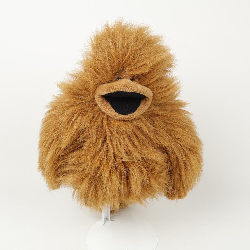 Vintage Aurora A&A Plush Inc Orangutan Long Shaggy Fur Monkey Puppet Open Mouth